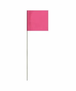 Presco Marking Flags 25-Pack 15-in Pink PVC Marking Flag