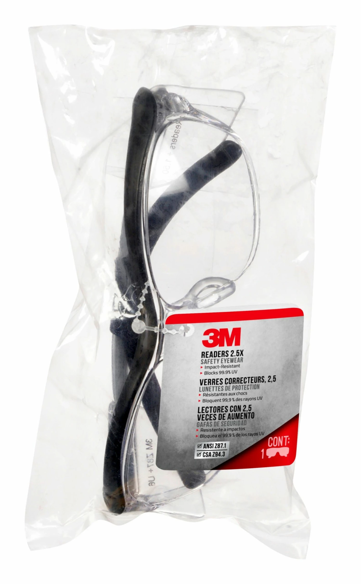 3M Eye Protection Readers Metal Safety Glasses 1 3M Eye Protection Readers Metal Safety Glasses