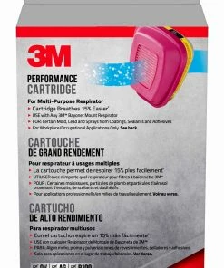 3M Respiratory Protection 2-Pack Reusable P100 Chemical Valved Safety Mask