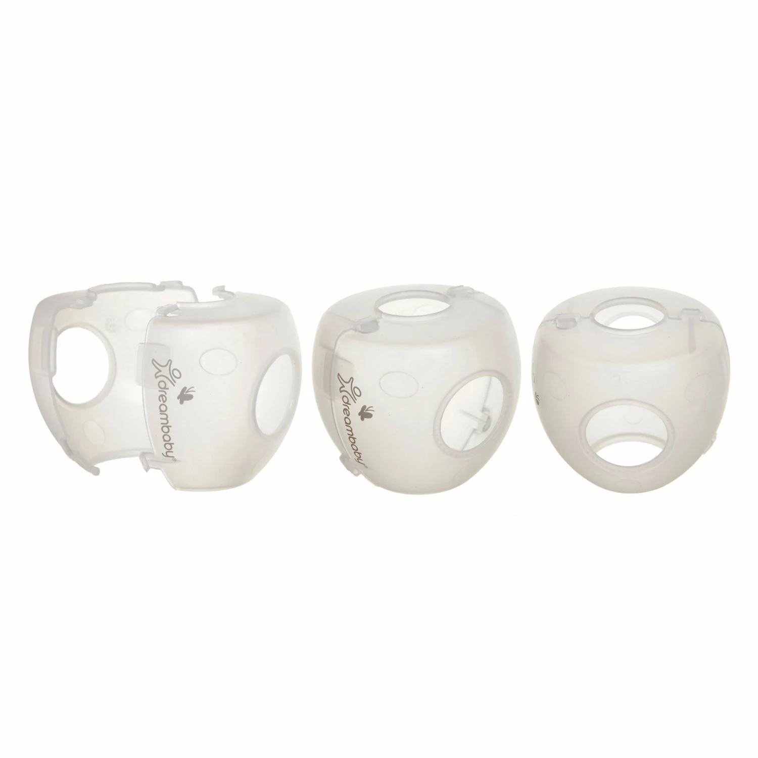 Dreambaby Child Safety Ezy-Fit Clear Door Knob Covers 3-Pack 1 Dreambaby Child Safety Ezy-Fit Clear Door Knob Covers 3-Pack