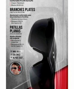 3M Eye Protection Flat Temple Plastic Safety Glasses