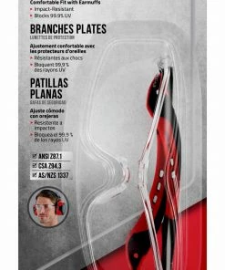 3M Eye Protection Flat temple Plastic Safety Glasses