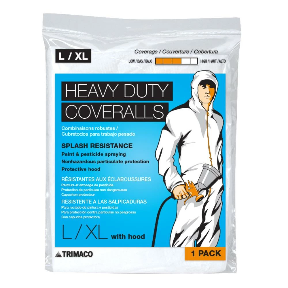 Trimaco Protective Clothing XL Microporous Film Laminate Paint Protective Coveralls 1 Trimaco Protective Clothing XL Microporous Film Laminate Paint Protective Coveralls