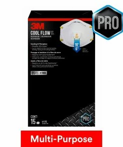 3M Respiratory Protection 15-Pack Disposable N95 Painting; Sanding and Fiberglass Valved Safety Mask