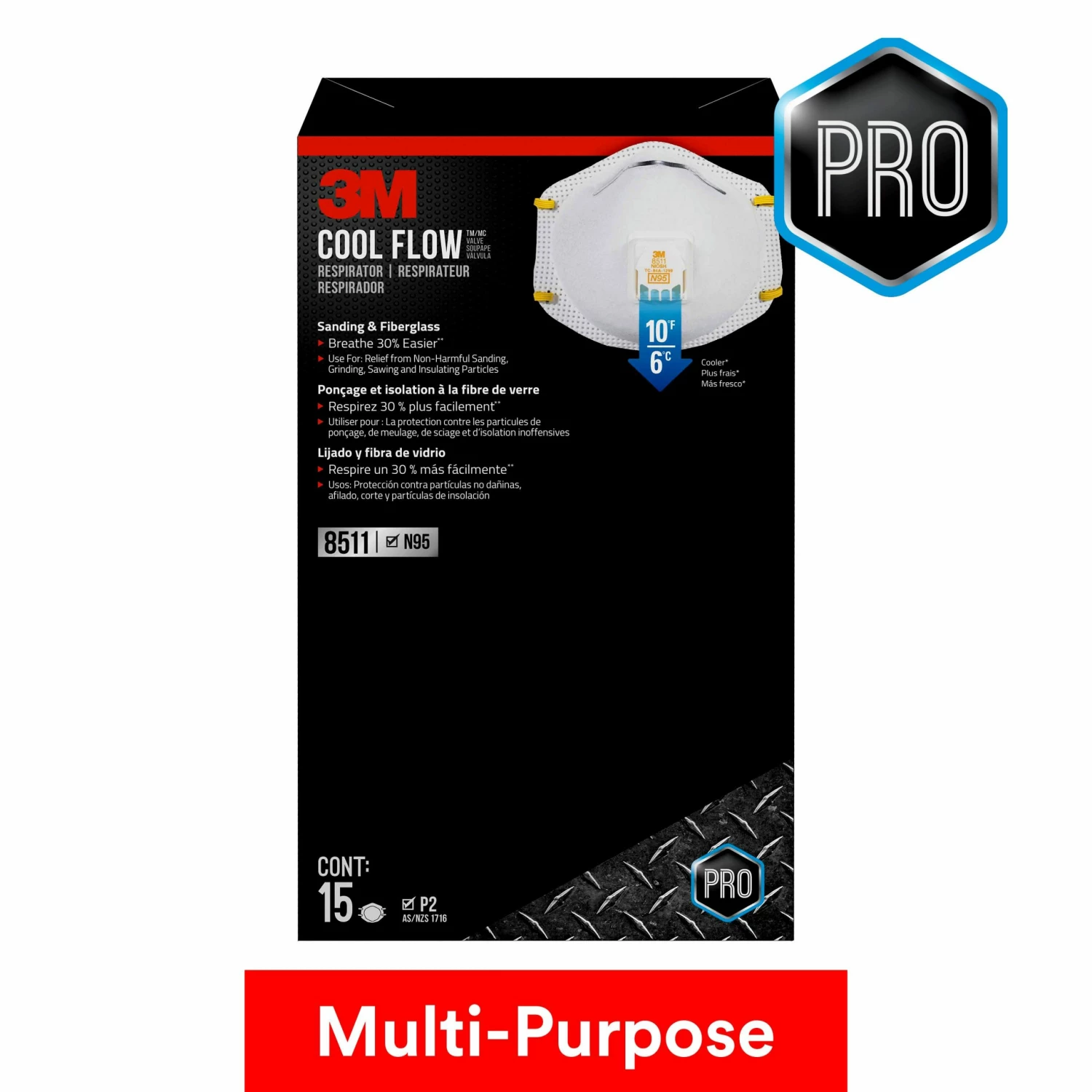 3M Respiratory Protection 15-Pack Disposable N95 Painting; Sanding and Fiberglass Valved Safety Mask 1 3M Respiratory Protection 15-Pack Disposable N95 Painting; Sanding and Fiberglass Valved Safety Mask
