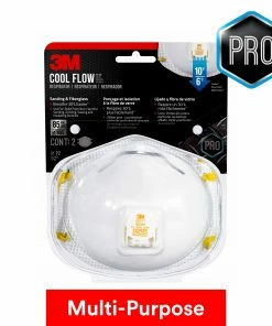 3M Respiratory Protection 2-Pack Disposable N95 Painting; Sanding and Fiberglass Valved Safety Mask
