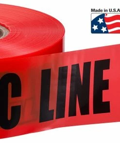 IDEAL 3-in Red Caution Vinyl Safety Tape 1000-ft