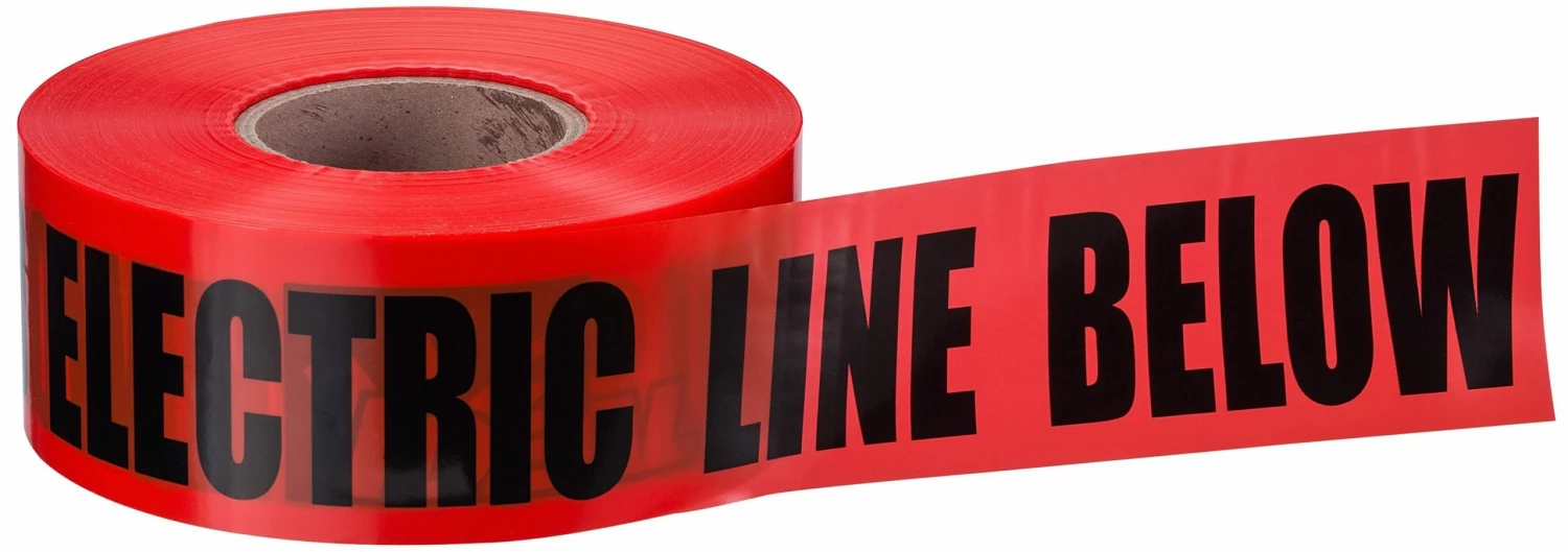IDEAL 3-in Red Caution Vinyl Safety Tape 1000-ft 2 IDEAL 3-in Red Caution Vinyl Safety Tape 1000-ft - Image 2