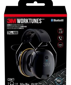 3M WorkTunes Connect Plastic Hearing Protection Earmuffs with Bluetooth Compatibility