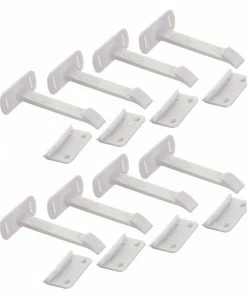 Dreambaby Child Safety White Adhesive Safety Latches 8-Pack