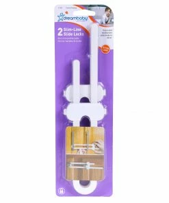 Dreambaby Child Safety Accessories White Sliding Locks 2-Pack