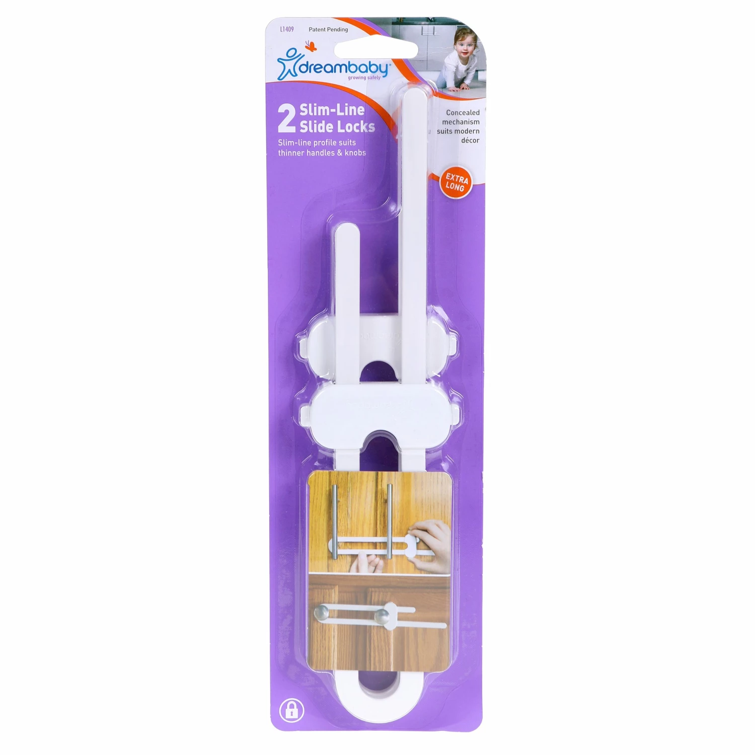Dreambaby Child Safety Accessories White Sliding Locks 2-Pack 1 Dreambaby Child Safety Accessories White Sliding Locks 2-Pack