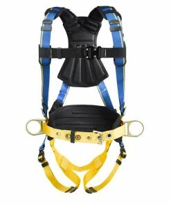 Werner Safety Accessories Blue Armor 2000 Construction (3 D-Rings) Harness (XXL) Fall Protection Equipment