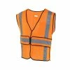Safety Works Safety Vests One Size Fits Most Orange Polyester High Visibility Enhanced Visibility (Reflective) Safety Vest