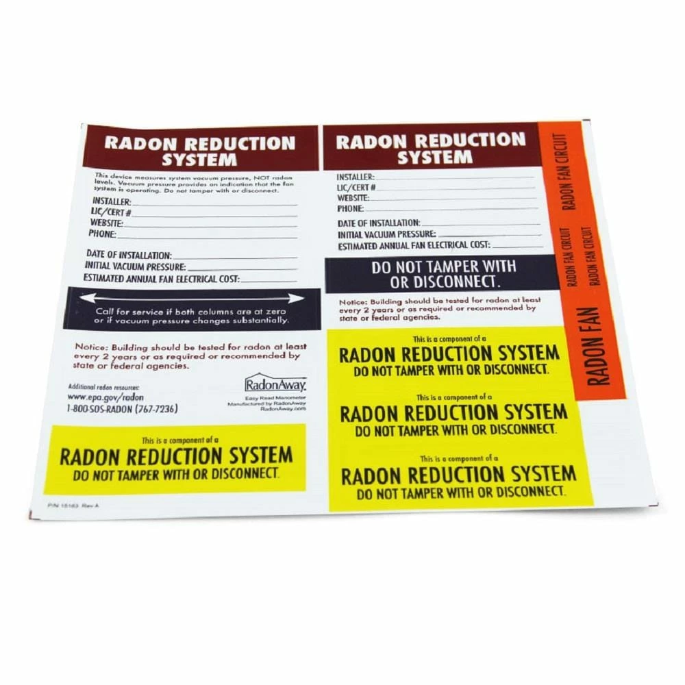 RadonAway Safety Accessories U-Tube Easy Read Manometer 4 RadonAway Safety Accessories U-Tube Easy Read Manometer - Image 4