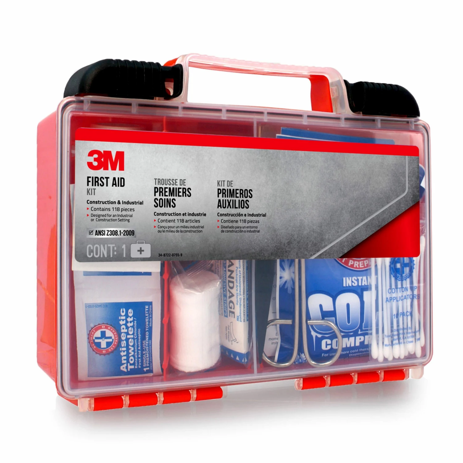 3M 118-Piece Plastic Construction/Industrial First Aid Kit 4 3M 118-Piece Plastic Construction/Industrial First Aid Kit - Image 4