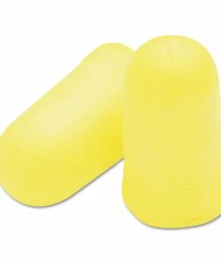 3M Hearing Protection EAR TaperFit 2 Self-Adjusting Earplugs, Uncorded, Foam, Yellow, 200 Pairs
