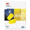 3M Hearing Protection E·A·R Classic Small Earplugs in Pillow Paks, PVC Foam, Yellow, 200 Pairs