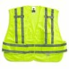 GloWear Safety Vests M/L Green Polyester High Visibility Enhanced Visibility (Reflective) Safety Vest
