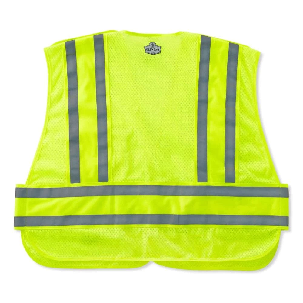 GloWear Safety Vests Xl/2Xl Green Polyester High Visibility Enhanced Visibility (Reflective) Safety Vest 2 GloWear Safety Vests Xl/2Xl Green Polyester High Visibility Enhanced Visibility (Reflective) Safety Vest - Image 2