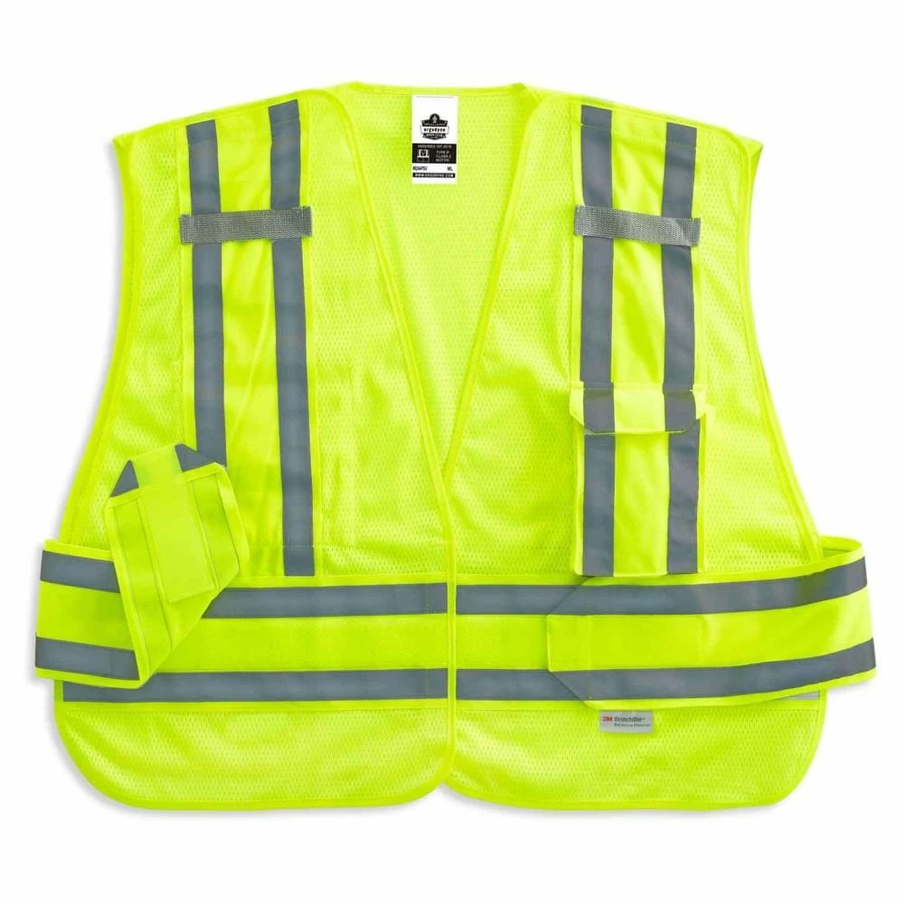 GloWear Safety Vests Xl/2Xl Green Polyester High Visibility Enhanced Visibility (Reflective) Safety Vest 3 GloWear Safety Vests Xl/2Xl Green Polyester High Visibility Enhanced Visibility (Reflective) Safety Vest - Image 3