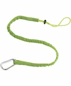 Squids Safety Accessories Ergodyne Squids 3100 Single Carabiner Tool Lanyard - 10-lbs, Lime, Extended