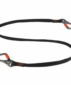 Squids Safety Accessories Ergodyne Squids 3139 Tool Lanyard Double-Locking Dual Carabiner with Swivel - 40-lbs, Black, Standard