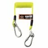 Squids Safety Accessories Ergodyne Squids 3130S Coiled Cable Lanyard-2-lbs, Lime, Standard