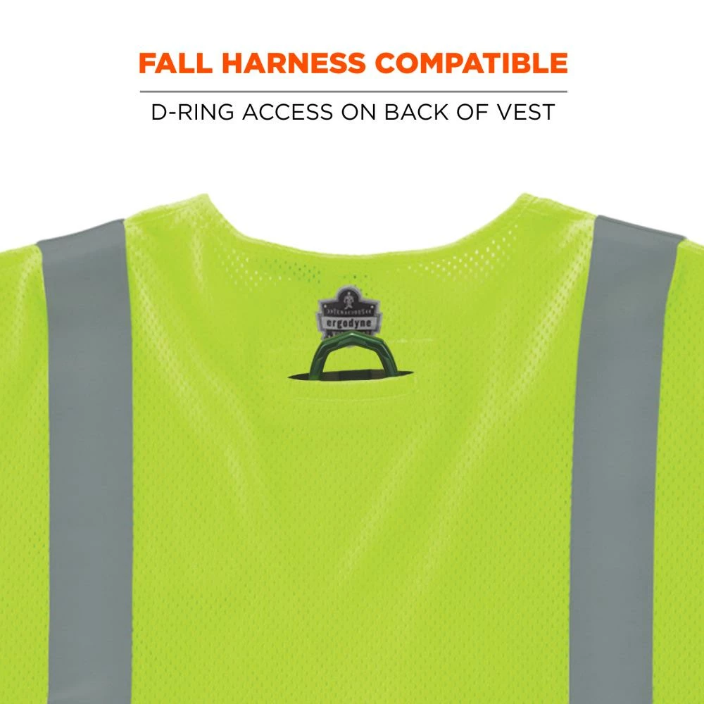 GloWear Safety Vests 4Xl/5Xl Green Modacrylic/Aramid High Visibility Enhanced Visibility (Reflective) Flame Resistant Safety Vest 2 GloWear Safety Vests 4Xl/5Xl Green Modacrylic/Aramid High Visibility Enhanced Visibility (Reflective) Flame Resistant Safety Vest - Image 2