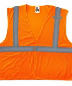 GloWear Safety Vests 4Xl/5Xl Orange Polyester High Visibility Enhanced Visibility (Reflective) Safety Vest