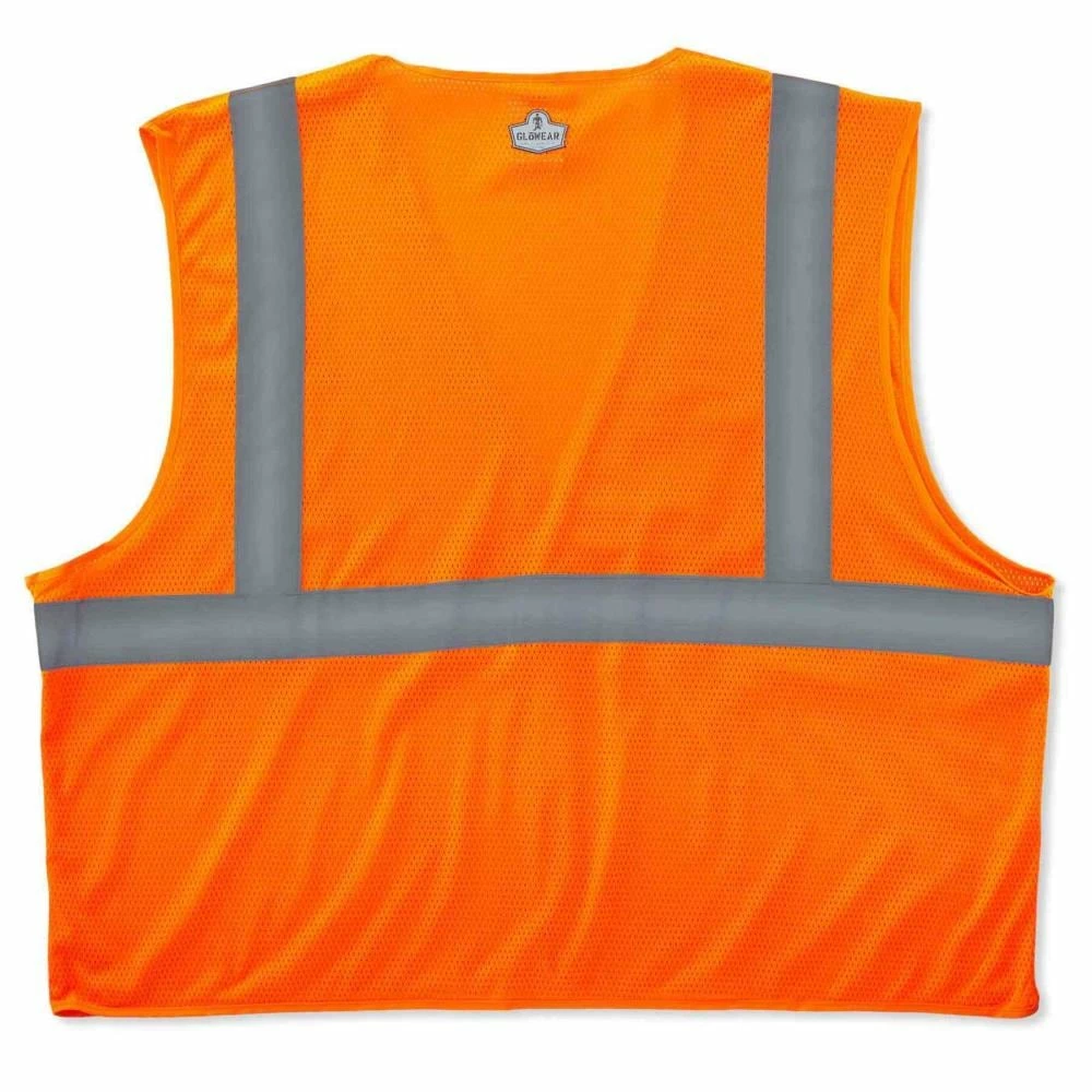 GloWear Safety Vests Large/X-Large Orange Polyester High Visibility Enhanced Visibility (Reflective) Safety Vest 3 GloWear Safety Vests Large/X-Large Orange Polyester High Visibility Enhanced Visibility (Reflective) Safety Vest - Image 3