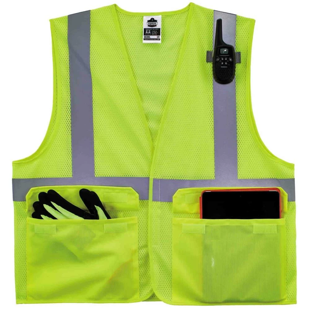 GloWear Safety Vests 4Xl/5Xl Green Polyester High Visibility Enhanced Visibility (Reflective) Safety Vest 3 GloWear Safety Vests 4Xl/5Xl Green Polyester High Visibility Enhanced Visibility (Reflective) Safety Vest - Image 3