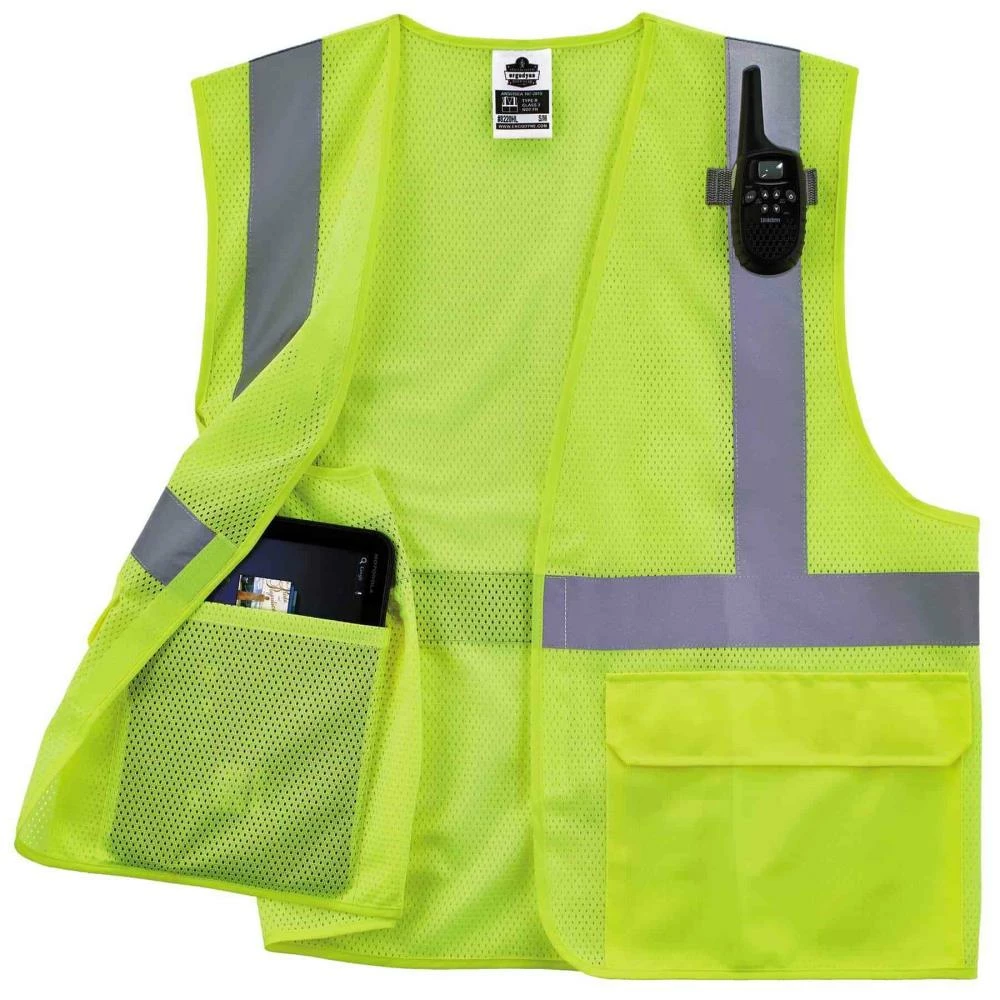 GloWear Safety Vests 4Xl/5Xl Green Polyester High Visibility Enhanced Visibility (Reflective) Safety Vest 4 GloWear Safety Vests 4Xl/5Xl Green Polyester High Visibility Enhanced Visibility (Reflective) Safety Vest - Image 4