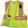 GloWear Safety Vests Large/X-Large Green Polyester High Visibility Enhanced Visibility (Reflective) Safety Vest