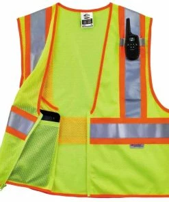 GloWear Safety Vests Large/X-Large Green Polyester High Visibility Enhanced Visibility (Reflective) Safety Vest