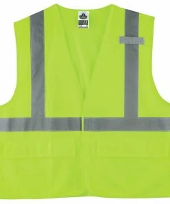 GloWear Safety Vests Large/X-Large Green Polyester High Visibility Enhanced Visibility (Reflective) Safety Vest