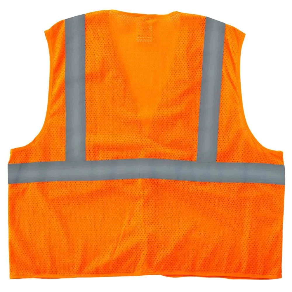 GloWear Safety Vests Large/X-Large Orange Polyester High Visibility Enhanced Visibility (Reflective) Safety Vest 2 GloWear Safety Vests Large/X-Large Orange Polyester High Visibility Enhanced Visibility (Reflective) Safety Vest - Image 2