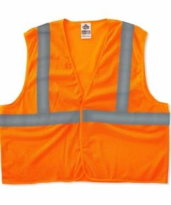 GloWear Safety Vests Large/X-Large Orange Polyester High Visibility Enhanced Visibility (Reflective) Safety Vest