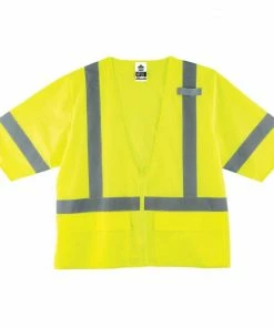 GloWear Safety Vests Large/X-Large Green Polyester High Visibility Enhanced Visibility (Reflective) Safety Vest