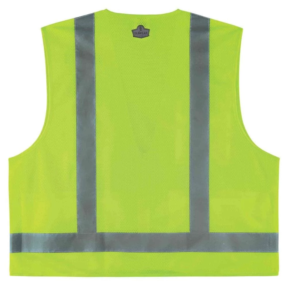 GloWear Safety Vests Large/X-Large Green Polyester High Visibility Enhanced Visibility (Reflective) Safety Vest 2 GloWear Safety Vests Large/X-Large Green Polyester High Visibility Enhanced Visibility (Reflective) Safety Vest - Image 2