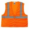 GloWear Safety Vests Large/X-Large Orange Polyester High Visibility Enhanced Visibility (Reflective) Safety Vest