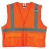GloWear Safety Vests Small/Medium Orange Polyester High Visibility Enhanced Visibility (Reflective) Safety Vest