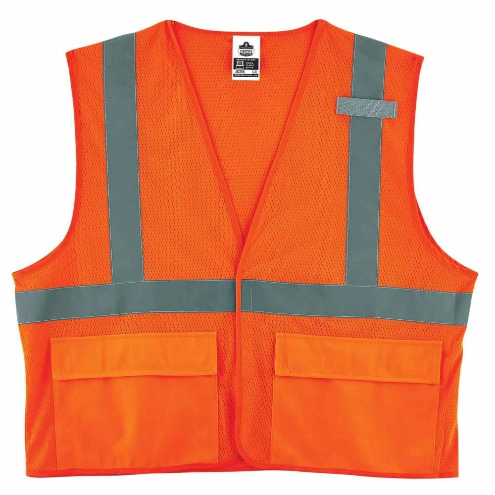 GloWear Safety Vests Small/Medium Orange Polyester High Visibility Enhanced Visibility (Reflective) Safety Vest 1 GloWear Safety Vests Small/Medium Orange Polyester High Visibility Enhanced Visibility (Reflective) Safety Vest