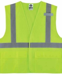 GloWear Safety Vests Large/X-Large Green Polyester High Visibility Enhanced Visibility (Reflective) Safety Vest