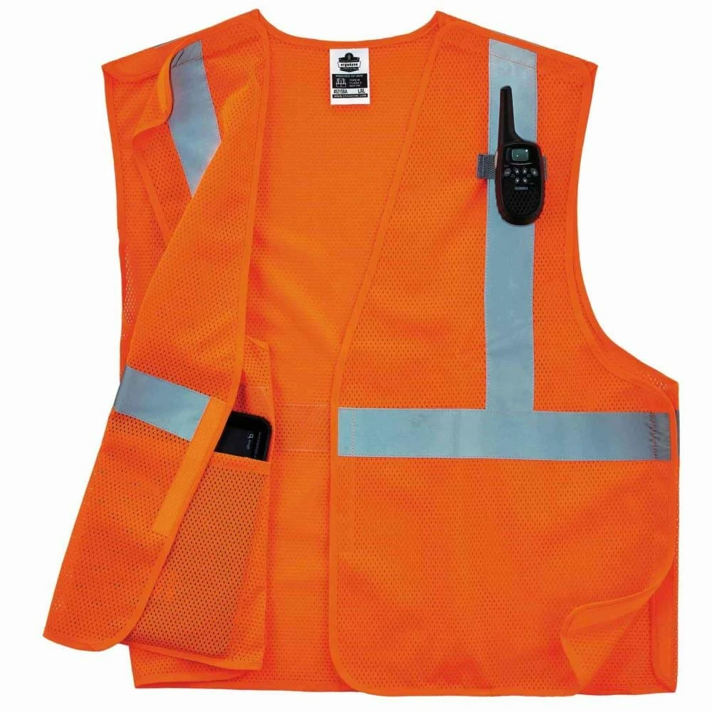 GloWear Safety Vests 2Xl/3Xl Orange Polyester High Visibility Enhanced Visibility (Reflective) Safety Vest 3 GloWear Safety Vests 2Xl/3Xl Orange Polyester High Visibility Enhanced Visibility (Reflective) Safety Vest - Image 3
