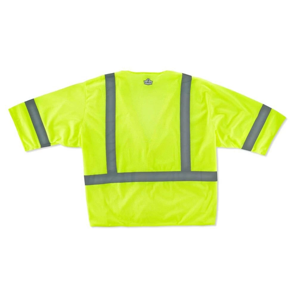 GloWear Safety Vests Small/Medium Green Polyester High Visibility Enhanced Visibility (Reflective) Safety Vest 2 GloWear Safety Vests Small/Medium Green Polyester High Visibility Enhanced Visibility (Reflective) Safety Vest - Image 2