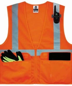 GloWear Safety Vests 4Xl/5Xl Orange Polyester High Visibility Enhanced Visibility (Reflective) Safety Vest -Menards Safety Shop 13597671