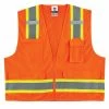 GloWear Safety Vests Large/X-Large Orange Polyester High Visibility Enhanced Visibility (Reflective) Safety Vest