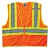 GloWear Safety Vests Small/Medium Orange Polyester High Visibility Enhanced Visibility (Reflective) Safety Vest
