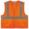 GloWear Safety Vests Small/Medium Orange Polyester High Visibility Enhanced Visibility (Reflective) Safety Vest
